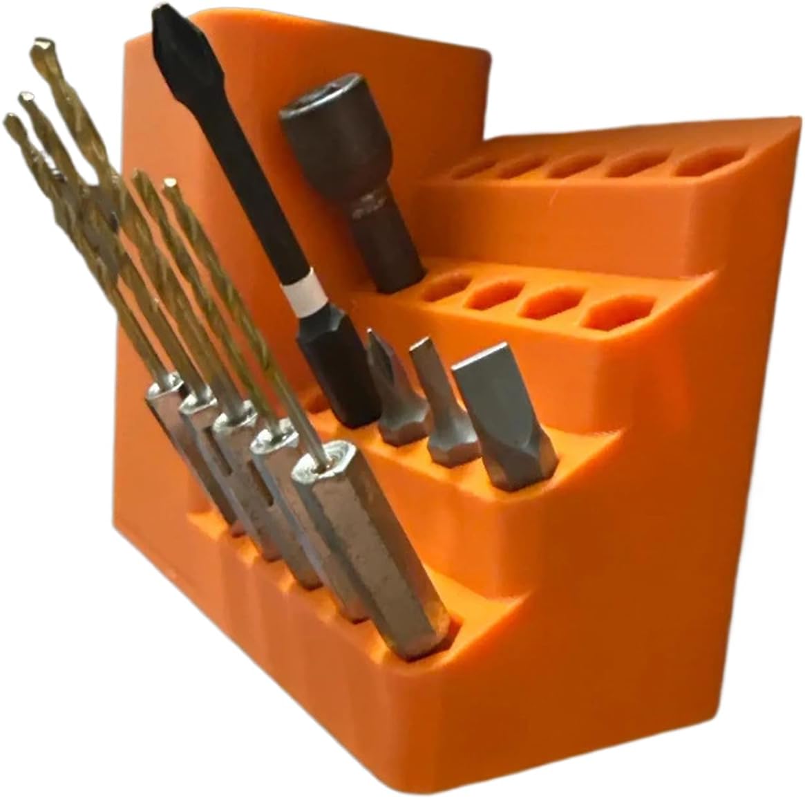 GENERIC Porte-embouts De Vis – Support De Rangement Pour Tête De Tournevis, Organisateur De Têtes De Tournevis Pour Garage, Sous-sol, Atelier De Réparation, Support De Rangement Pour Embouts De Vis