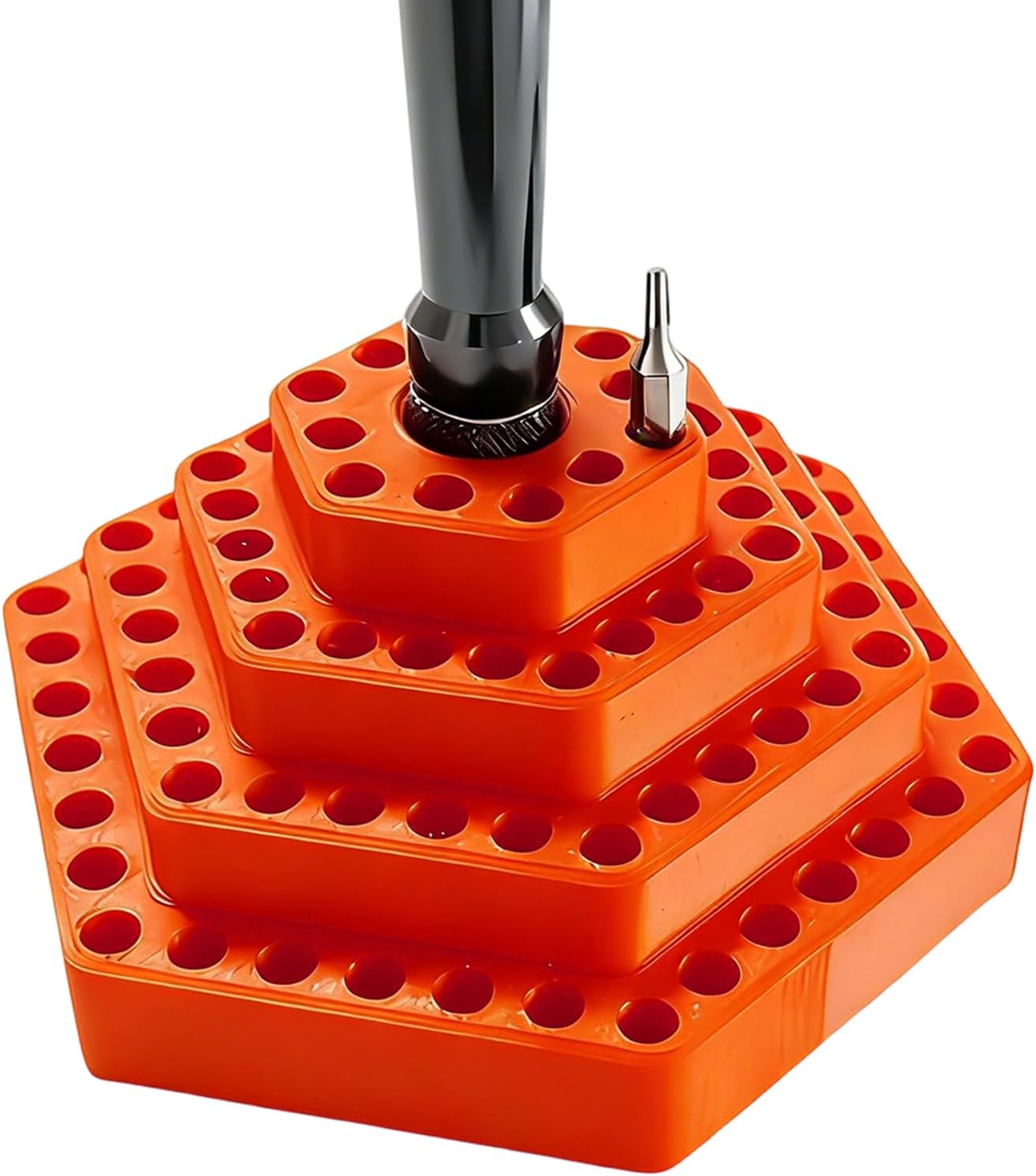 GENERIC Porte-forets – Support De Rangement Pour Embouts Hexagonaux De 4,8 Mm | Pour Garage, Travail Du Bois, Outils électriques, Construction, Cloisons Sèches électriques, Charpentier, Maison