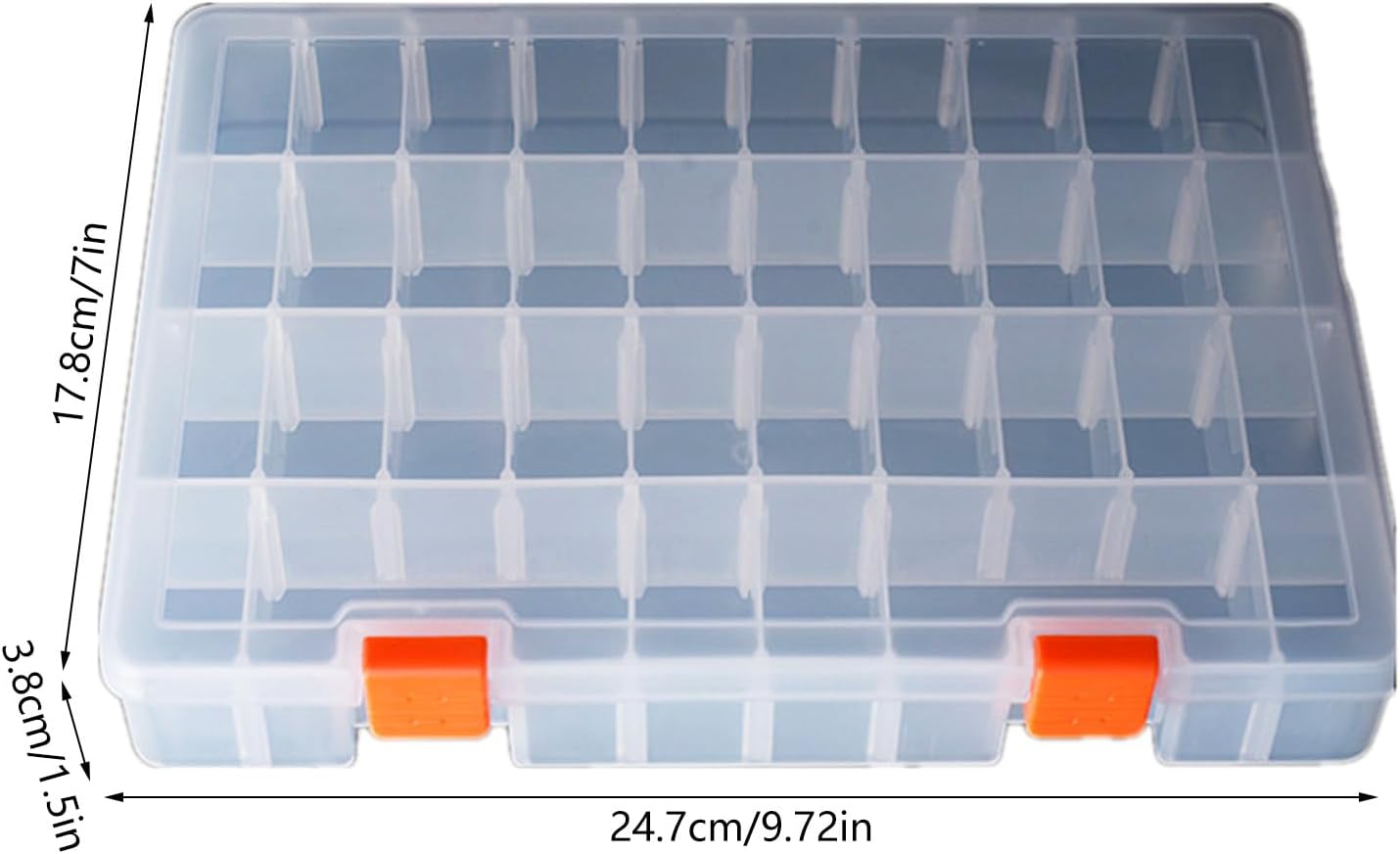 Boîte à Outils, Organisateur De Rangement De Matériel, Mallette De Petites Pièces, Récipient Portable En Plastique Pour Matériel De Pêche Avec Séparateurs Amovibles, Rangement D'équipements