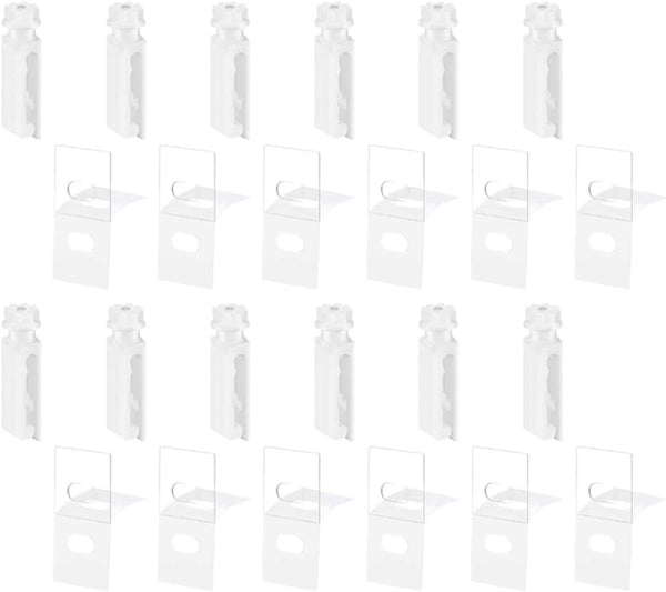  Artibetter 12 Pièces De Languettes Transparentes En PVC Pour Stores Verticaux, Kit De Réparation Facile Sans Perçage, Design Minimaliste Pour Volets Et Stores De Fenêtre