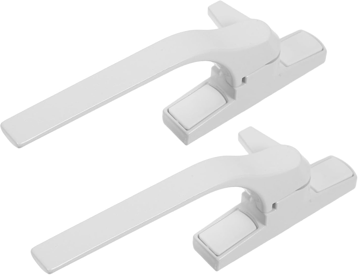  Angoily Set Of 2 White Straight Casement Window Handles Sliding Handle Exterior Ergonomic Lock Secure Lock Hardware Accessories For Door And Window