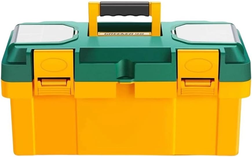  Boîte à Outils Polyvalente De Grande Capacité Fabriquée à Partir De Plastique Avec Verrouillage Facile Pour Un Transport Sécurisé Et Un Rangement Ordonné De Divers Articles D'atelier (C)