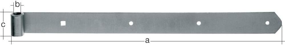  Alberts 312343 Hinge | Various Designs | Passivated | Hinge Diameter 20 Mm | Size 800 X 60 Mm