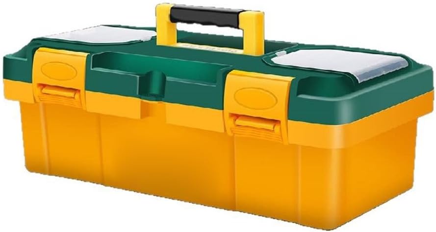  Boîte à Outils Polyvalente De Grande Capacité Fabriquée à Partir De Plastique Avec Verrouillage Facile Pour Un Transport Sécurisé Et Un Rangement Ordonné De Divers Articles D'atelier (C)