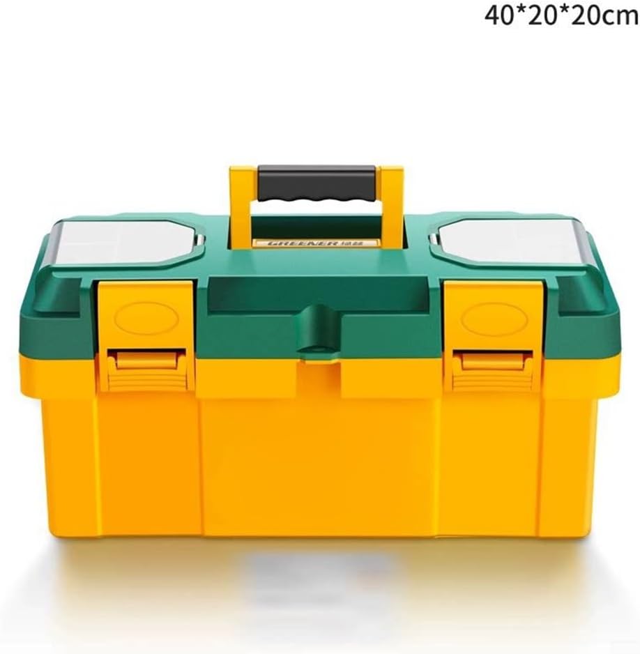  Boîte à Outils Polyvalente De Grande Capacité Fabriquée à Partir De Plastique Avec Verrouillage Facile Pour Un Transport Sécurisé Et Un Rangement Ordonné De Divers Articles D'atelier (C)