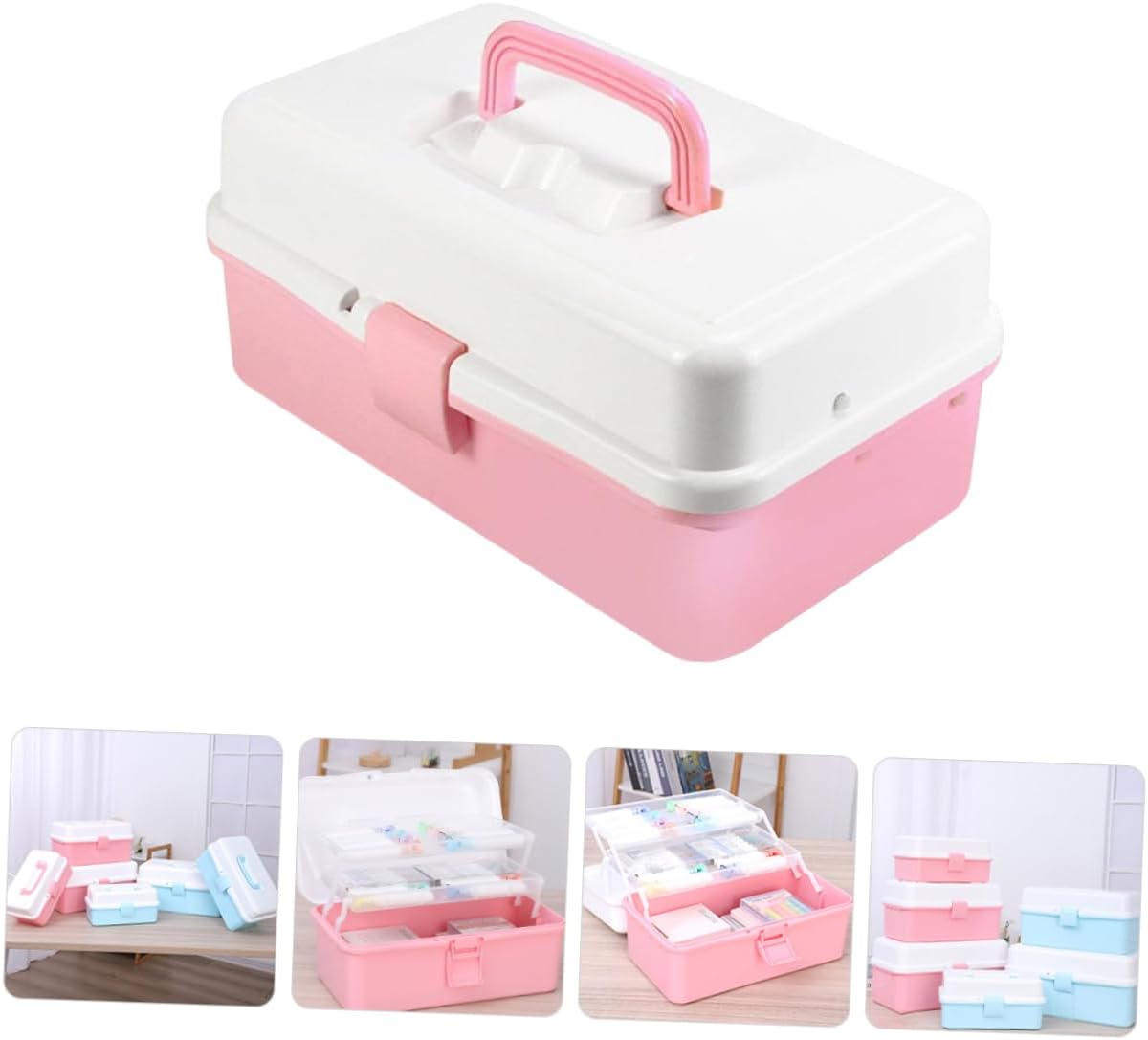  Ciieeo Boîte De Rangement à Plusieurs Niveaux Pour Matériel Art Boîte à Outils De Peinture Portable Coffret De Rangement Pour Fournitures De Bureau
