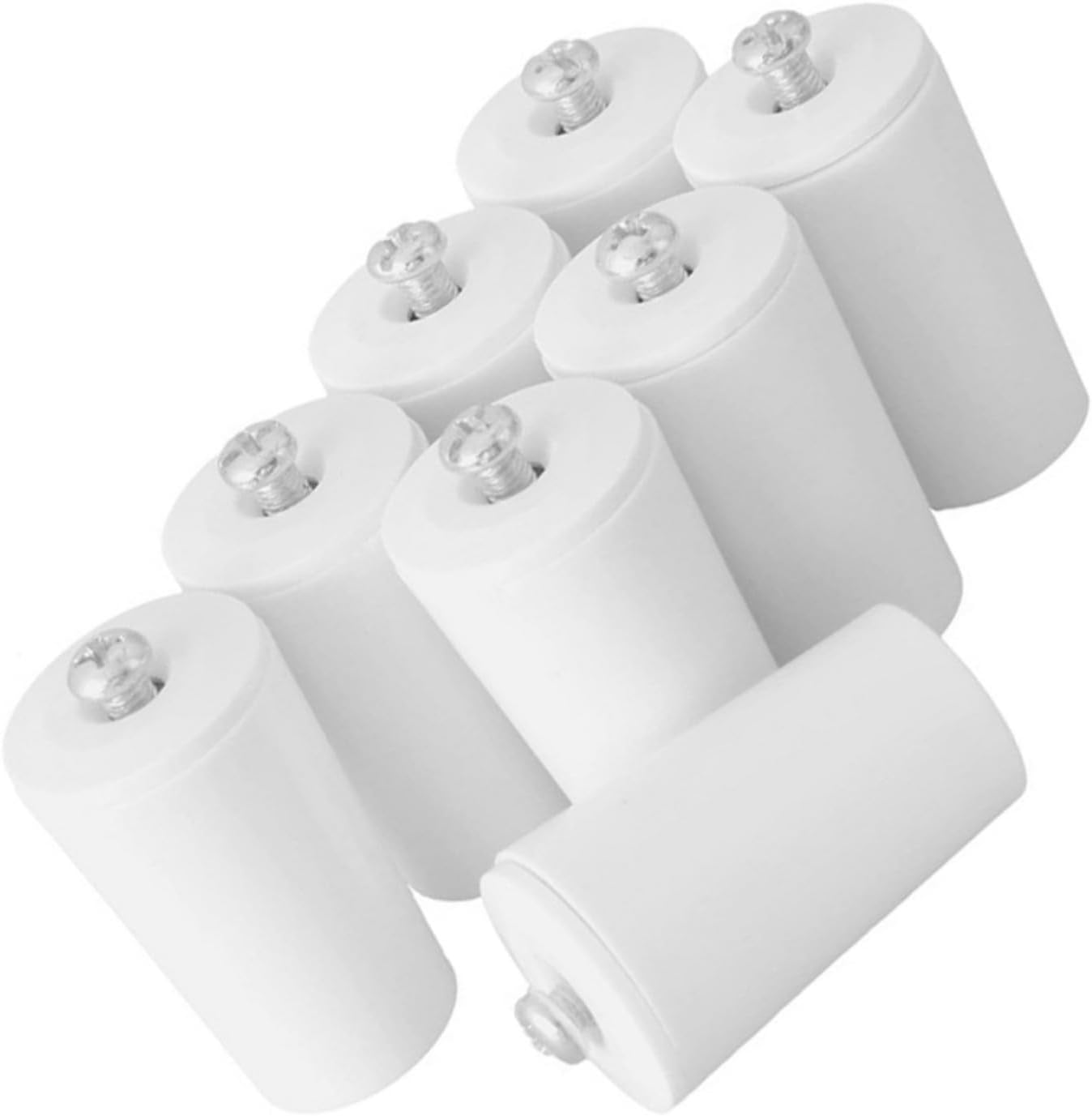  Lot De 8 Butées De Store Enrouleur Blanches Résilientes Avec Propriétés Résistantes à L ' Eau, Idéales Pour La Maison Et Les Applications, Ensemble D ' Installation De Rideaux