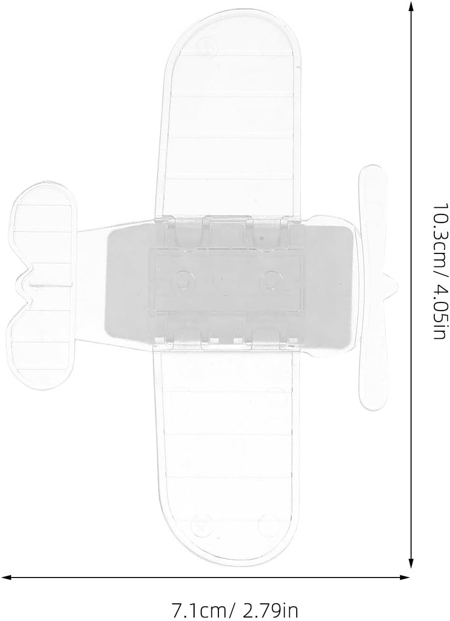  Jojofuny Lot De 6 Verrous De Fenêtre En Métal Et Pvc, Modèle Avion, Installation Sans Perçage, Pour Portes Coulissantes Et Armoires à Usage Domestique