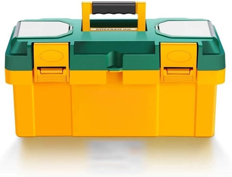  Boîte à Outils Polyvalente De Grande Capacité Fabriquée à Partir De Plastique Avec Verrouillage Facile Pour Un Transport Sécurisé Et Un Rangement Ordonné De Divers Articles D'atelier (C)