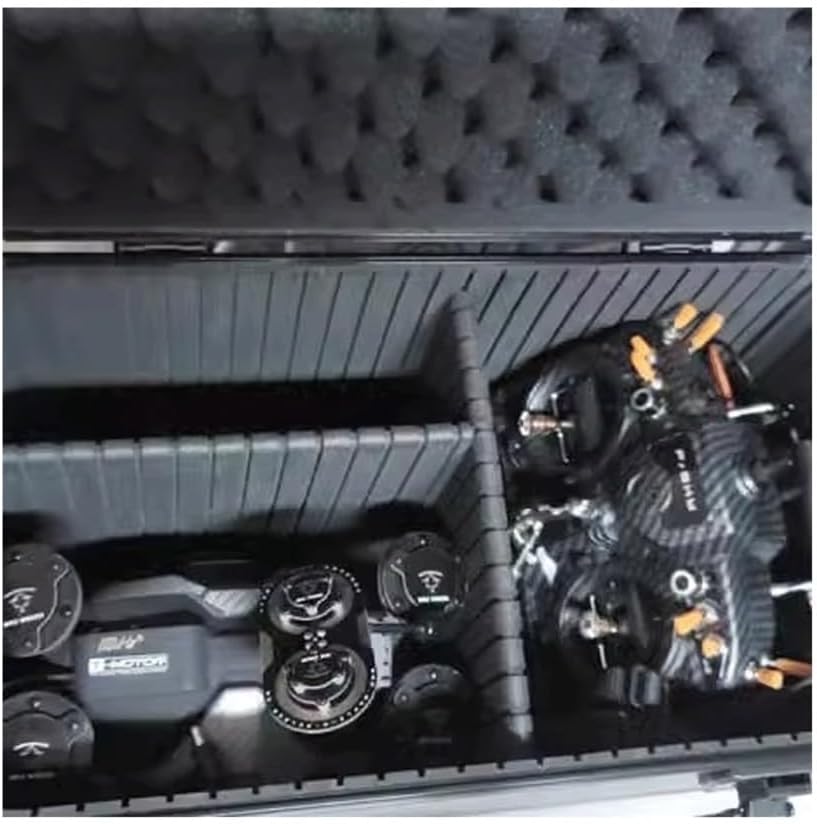  Coffret à Outils Boîte à Outils De Quincaillerie Domestique Boîte Réparation Multifonctionnelle Noire Instruments Portative Modèle D'avion