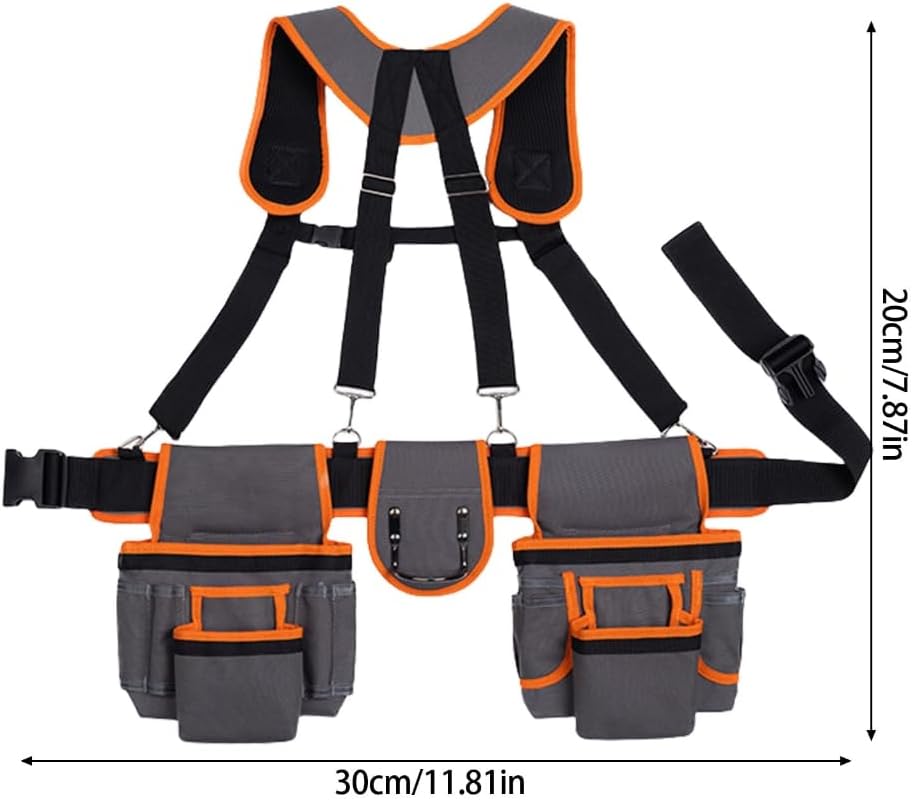  Porte-outils Réglables De Résistance Industrielle Avec Poches Magnétiques Renforcées Par Ceinture
