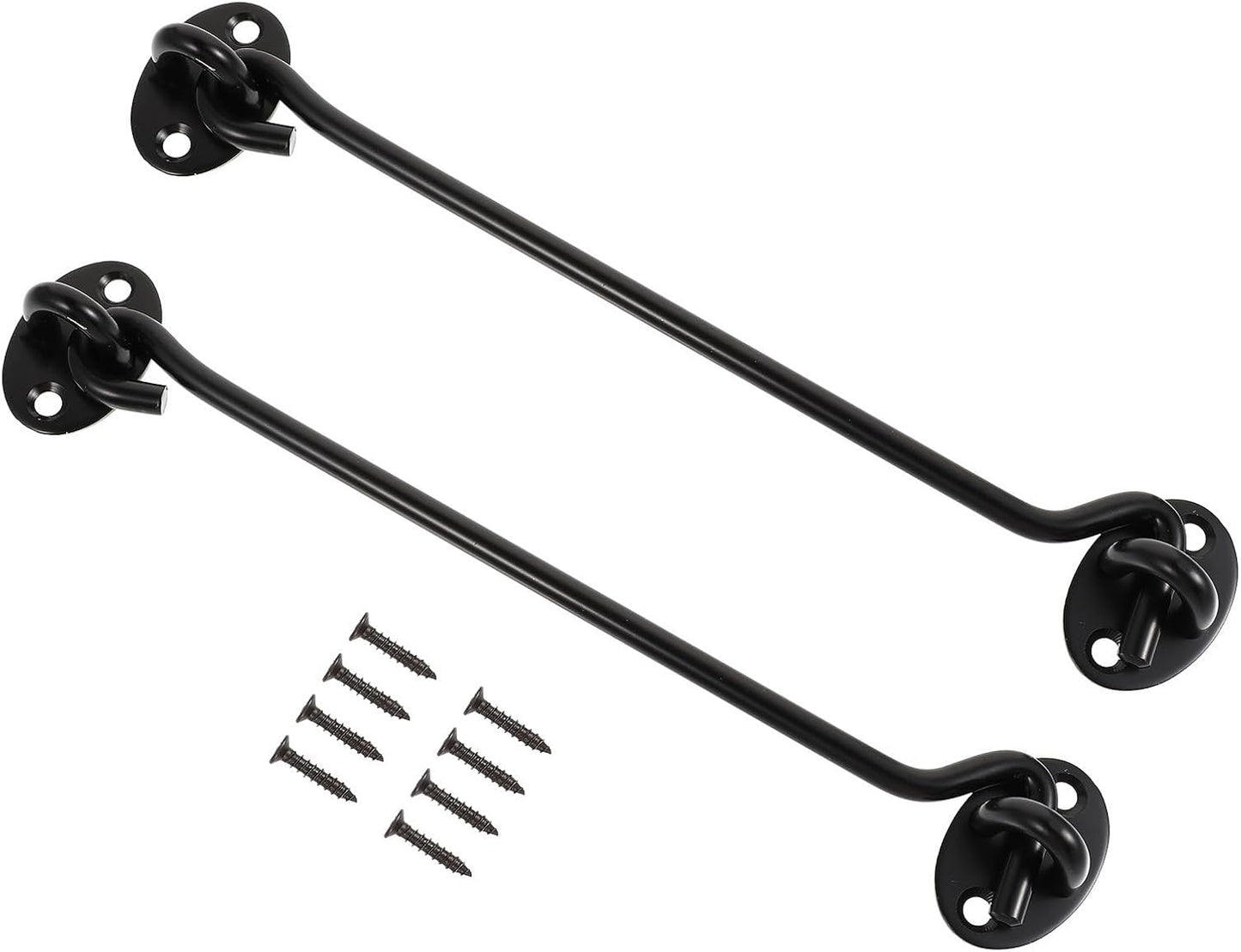  Healvian Crochets De Verrouillage De Fenêtre Solides Et Résistants En Acier Inoxydable Noir Lot De 2 Pour Sécuriser Fenêtres Coulissantes