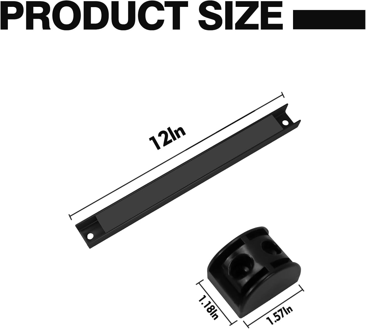  Lot De 4 Supports Magnétiques De 30,5 Cm, Barre Magnétique Avec Revêtement En PVC Pour Garage, Organisateur D'outils De Garage, Bande De Suspension, Support Magnétique Robuste, Facile à