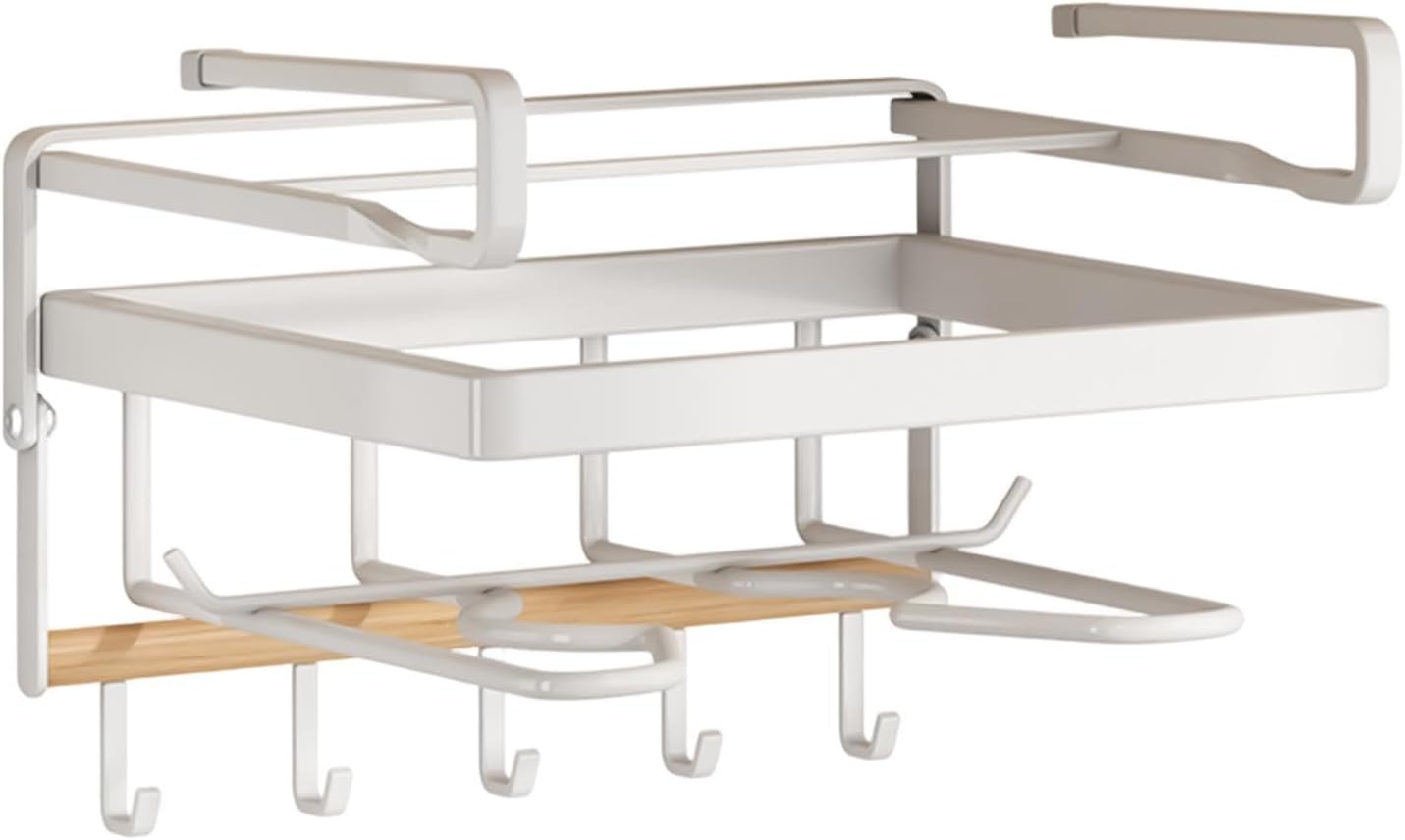  Générique Organiseur Sous Meuble - Gain De Place En Métal Robuste,Organisateur Sous Placard Support Planche à Découper - Pour Planche à Découper, Couvercle, Spatule, Louche, Torchon Et Maison,