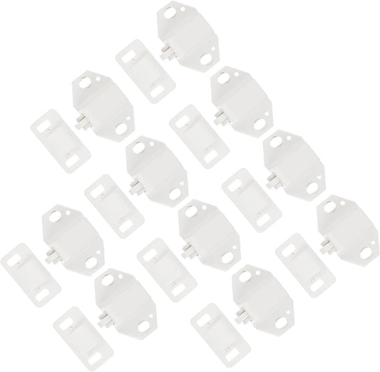 Artibetter 10ensembles Lot Loqueteaux Plastique Pour Portes Serrure à Billes Et Facile à Installer Adapté Aux Portes Armoire Et Placard