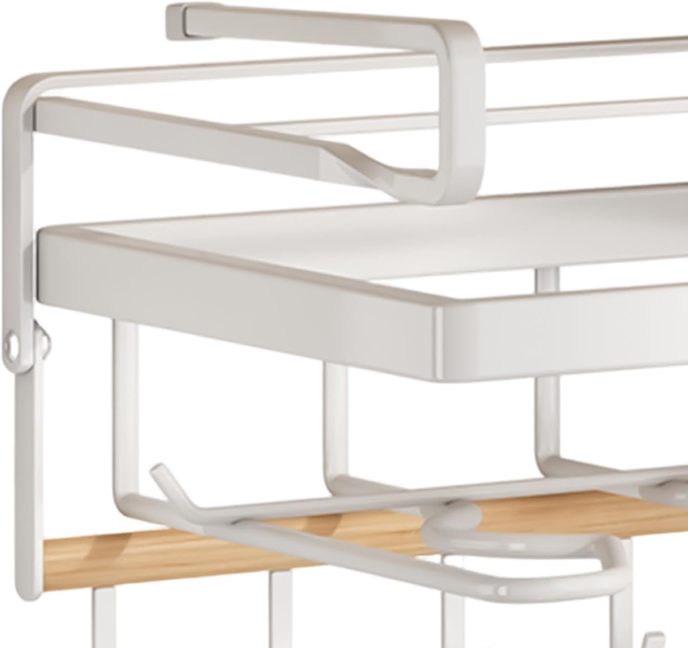  Générique Organiseur Sous Meuble - Gain De Place En Métal Robuste,Organisateur Sous Placard Support Planche à Découper - Pour Planche à Découper, Couvercle, Spatule, Louche, Torchon Et Maison,