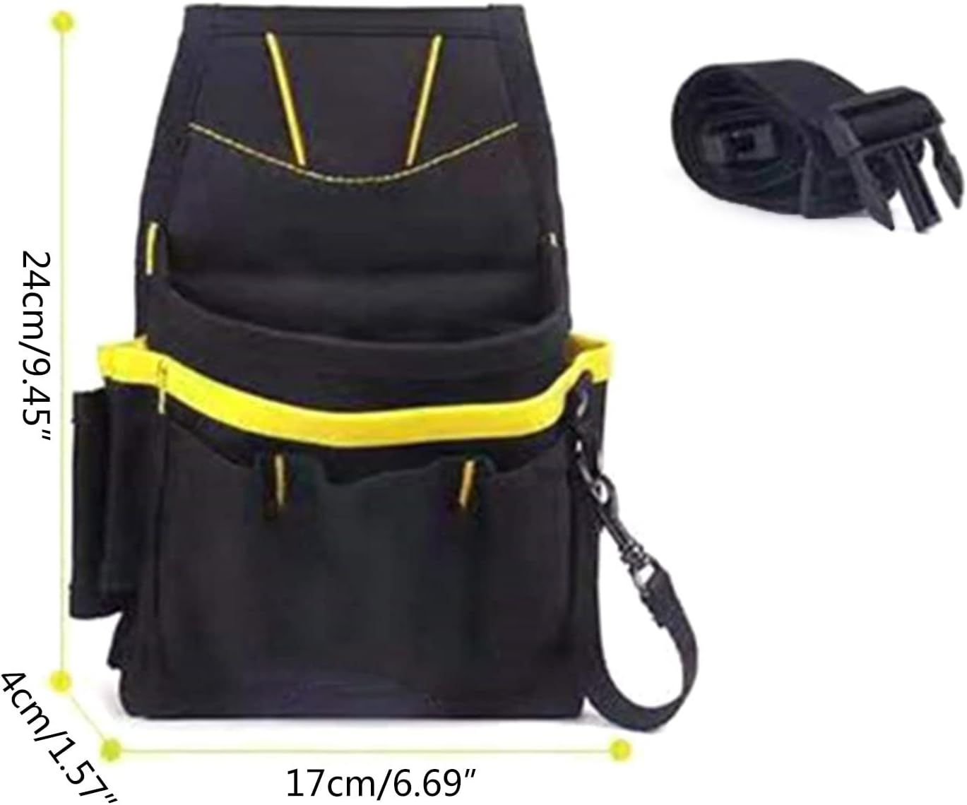  Sac à Outils Portable En Tissu Oxford Pour Voiture Avec Ceinture De Taille, Sacs De Rangement Portables Teintés Pour Fenêtre, Sac à Outils, Pochette Utilitaire Pour Homme