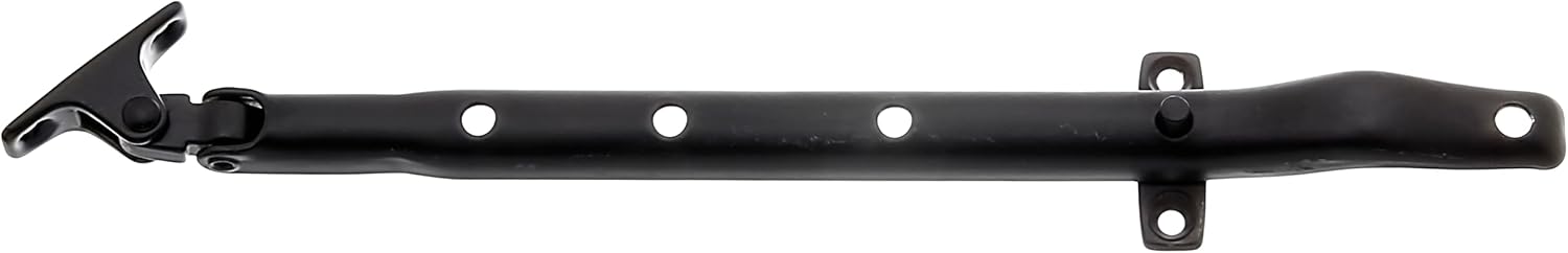  Alberts 843496 Shutter Stop | For Vasistas And Windows With Rotating Frame | Plasticized, In Black | Total Length 285 Mm | Kit Of 10
