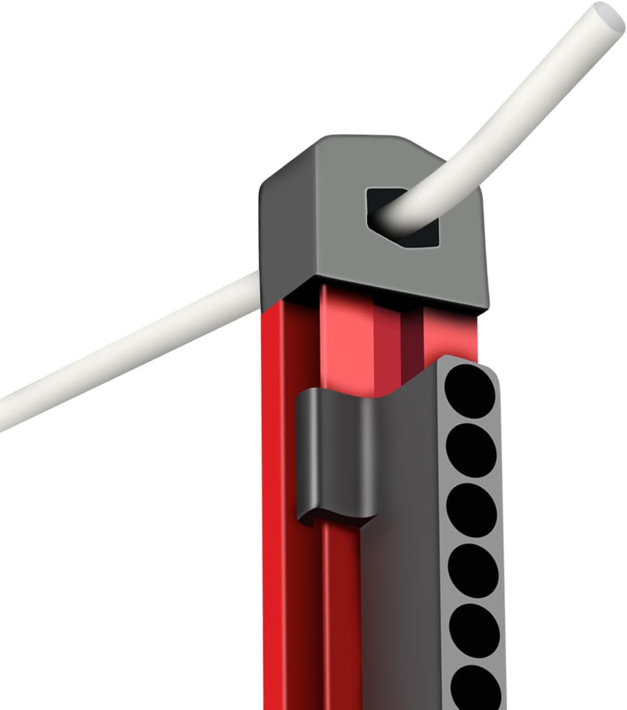 GENERIC Support Magnétique Pour Embouts De Tournevis, Support Mural à 40 Emplacements, En Alliage D'aluminium, Organisateur De Douilles Magnétique, Station De Positionnement Pour Outils électriques Pour Le