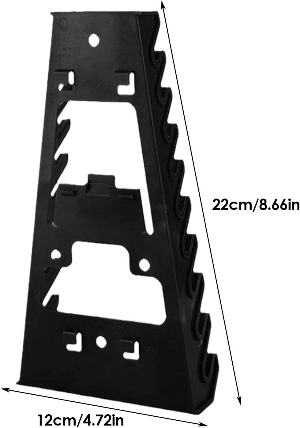  Wrench Organizer, Heavy Duty Tool Rack, Pegboard Storage Holder, Space Saving Screwdriver Stand, Sturdy Compact Design, For Garage, Workshop, Repair Shop, Living, 8.66x4.72 Inches
