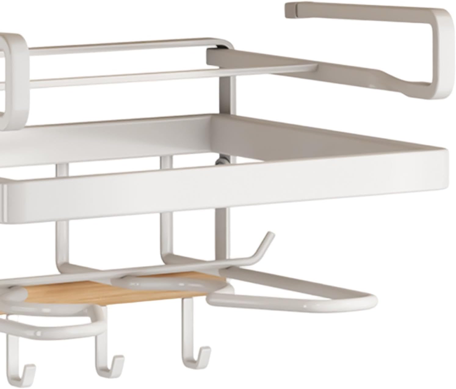  Rangement Sous Comptoir | Métal Sans Perçage Moderne Avec Crochets | Organisateur Sous Placard Support Planche à Découper,Pour Planche à Découper, Couvercle, Spatule, Louche, Torchon Et Maison,