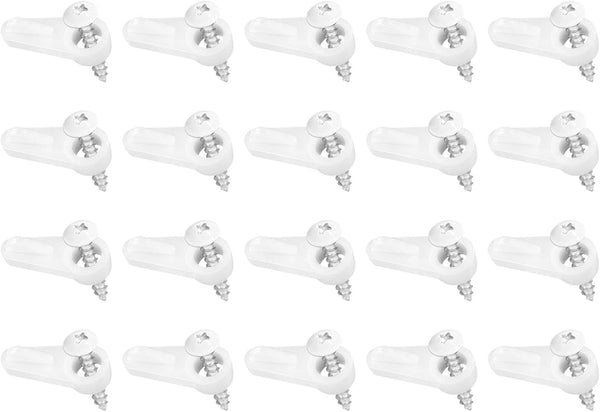  Clips De Fixation Pour Moustiquaire,20 Pièces Quincaillerie Fixation Moustiquaire Avec Vis | Clips Maintien Contre-Fenêtre,pour Maison Appartement Dortoir Salon Chambre Bureau Cuisine Salle De