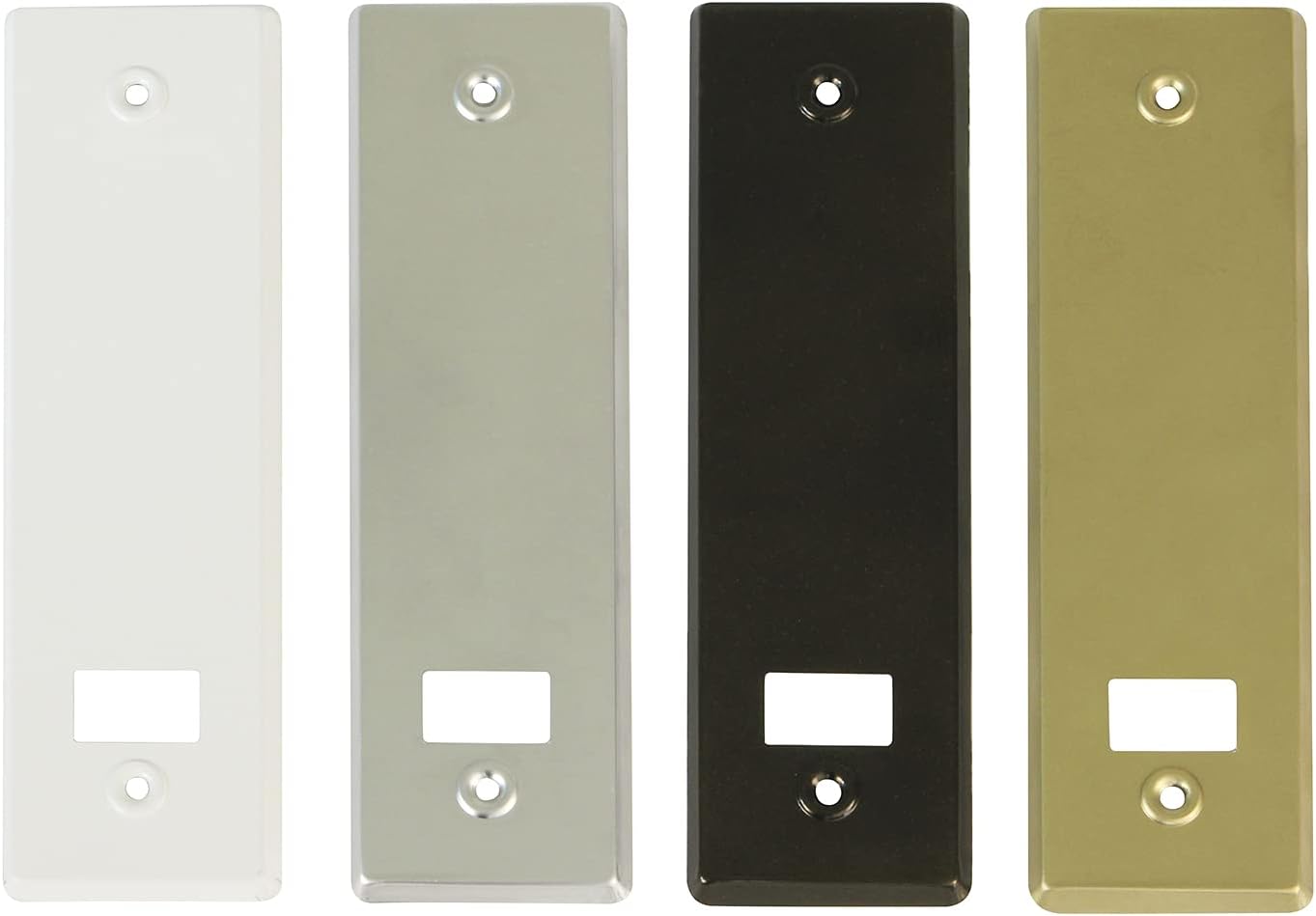  Amig - Trim Or Cover Made Of Aluminium Finished In White For Roller Blinds | Dimensions: 22 X 6.5 Cm | Distance Between Screws 17 Cm | Thickness 0.5 Mm