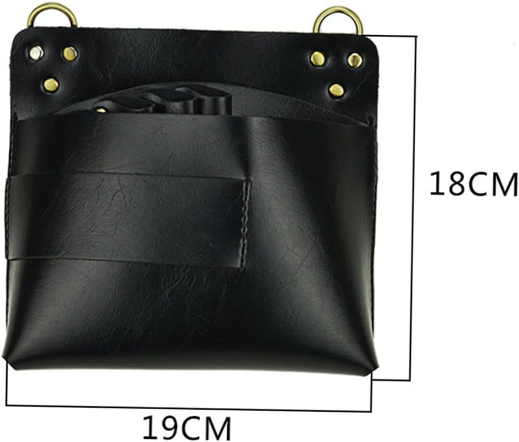  Healeved Sac Banane Porte-outils Pour Coiffeurs Sac à Outils Avec Organisateur De Ciseaux Pour Peignes Et Pinces Noir