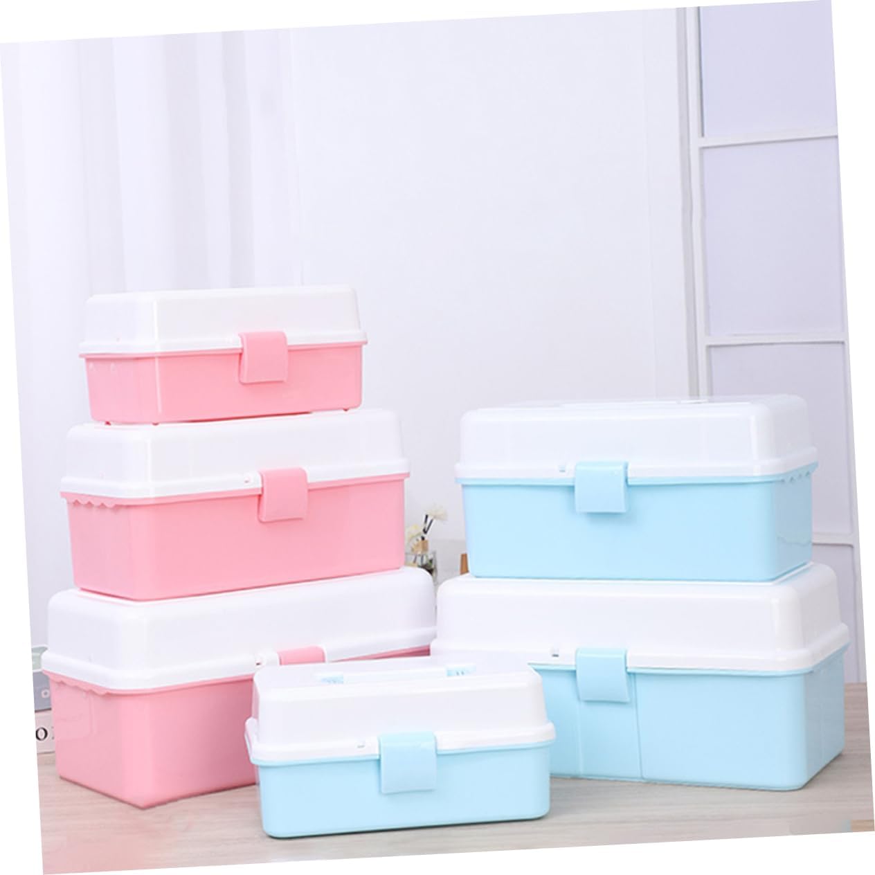  Ciieeo Boîte De Rangement à Plusieurs Niveaux Pour Matériel Art Boîte à Outils De Peinture Portable Coffret De Rangement Pour Fournitures De Bureau