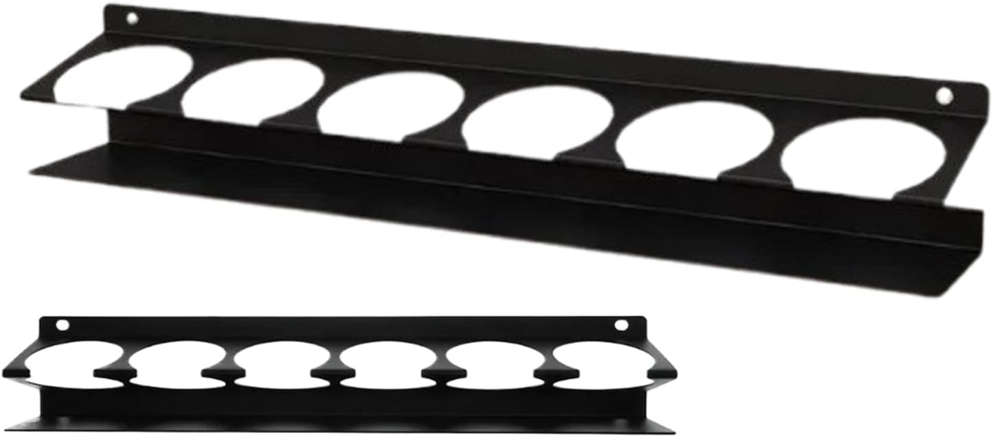  Générique Spray Bottle Holder Wall Mount - 6 Slots Can Hanger | Space-Saving Wall-Mounted Spray Can Organizer With Design, Garage, Trailer, Auto Shop, Home, Mobile Service, Or Truck Storage Solution