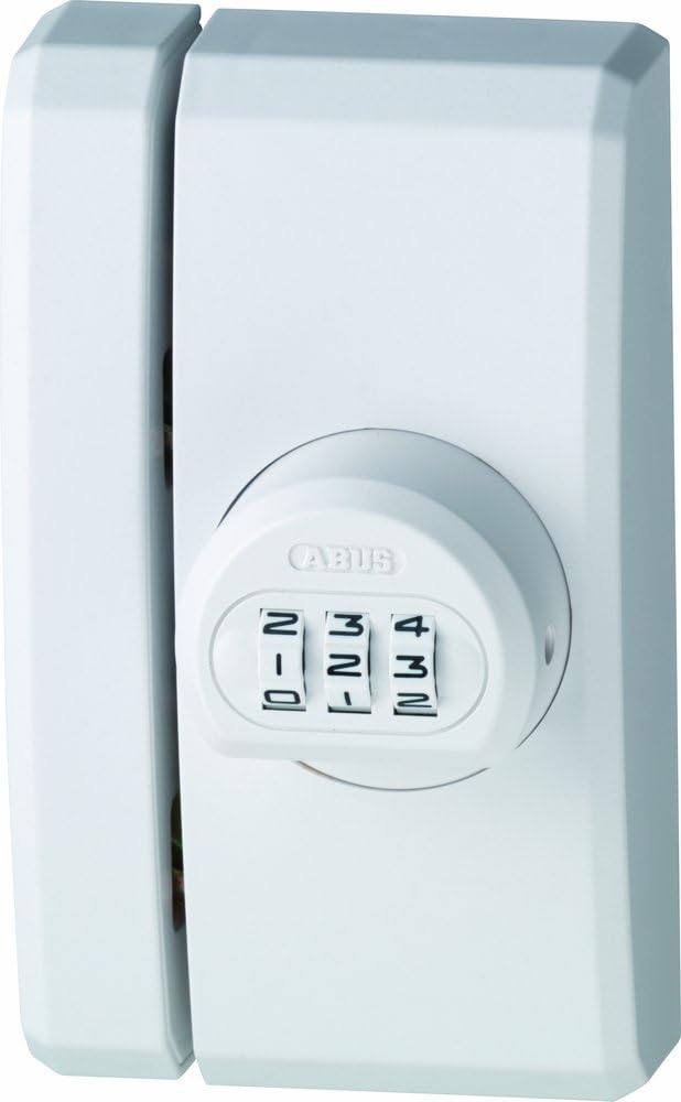  ABUS FTS106 Additional Window Lock - Window Lock With Digital Code Individually Adjustable - Security Level 10 - 26118 - White