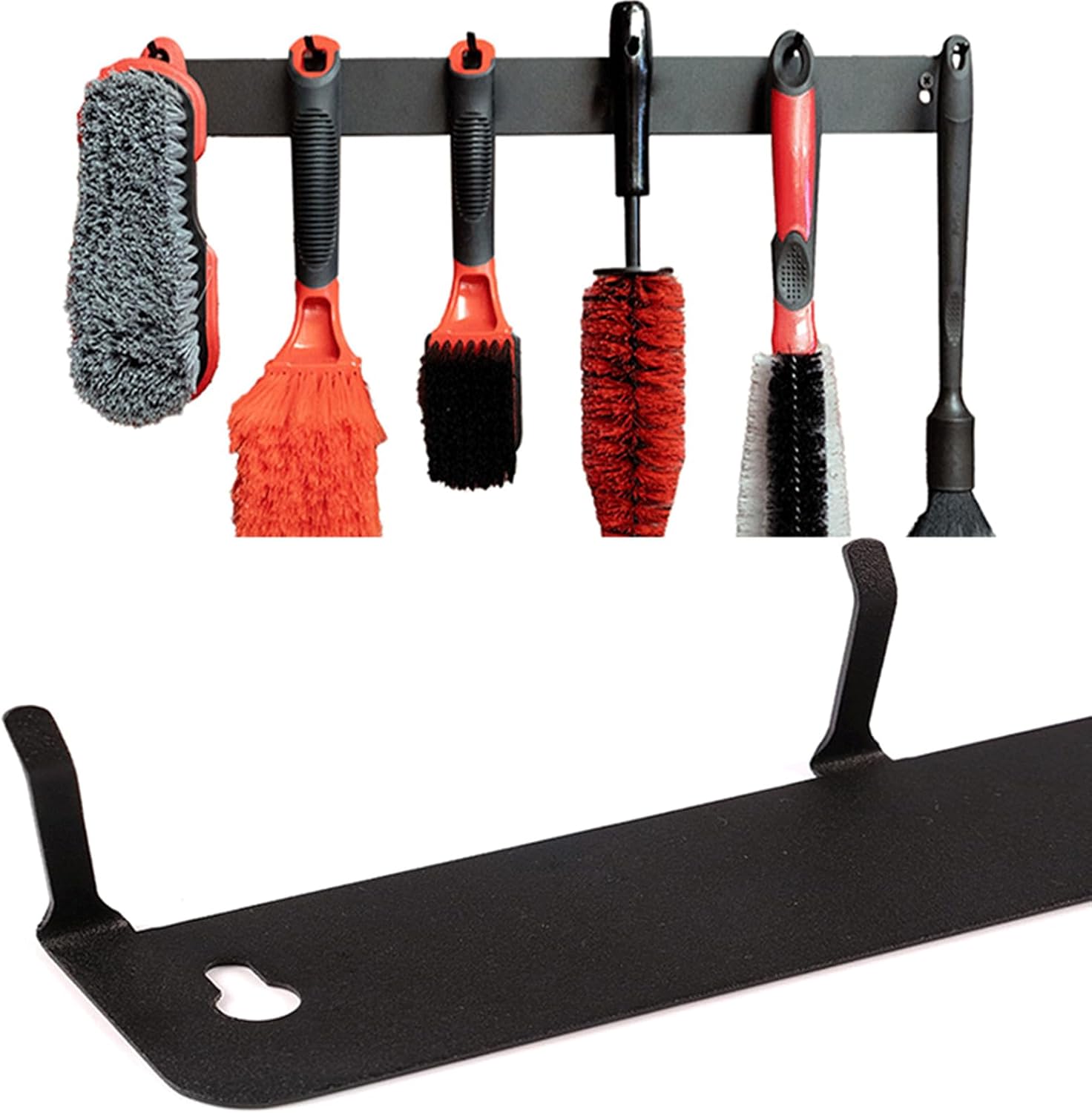  Organisateur De Brosses Détaillant - Organisateur De Détail Automatique Pour Le Garage | Brosse Murale Piège Avec Crochets En Fer, Porte-outil Lourd Pour L'atelier Intérieur, Les Fournitures De Nettoy