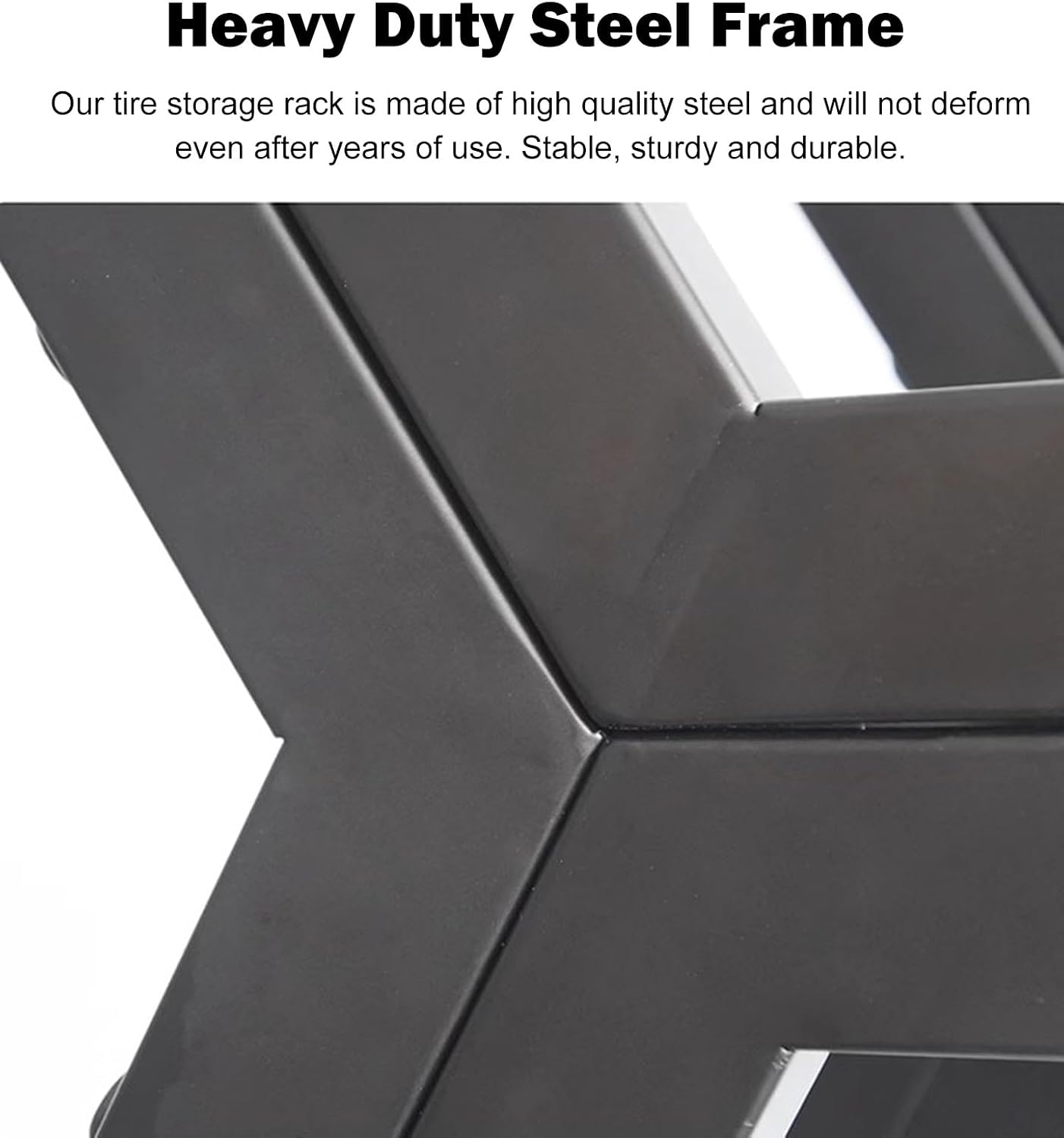  Générique Présentoir Multi-Jantes Robuste, Support De Rangement Hexagonal Empilable Pour Pneus, étagères Pour Roues De Véhicule, Montage Facile (3+2) Pour L'organisation Du Garage à Domicile.