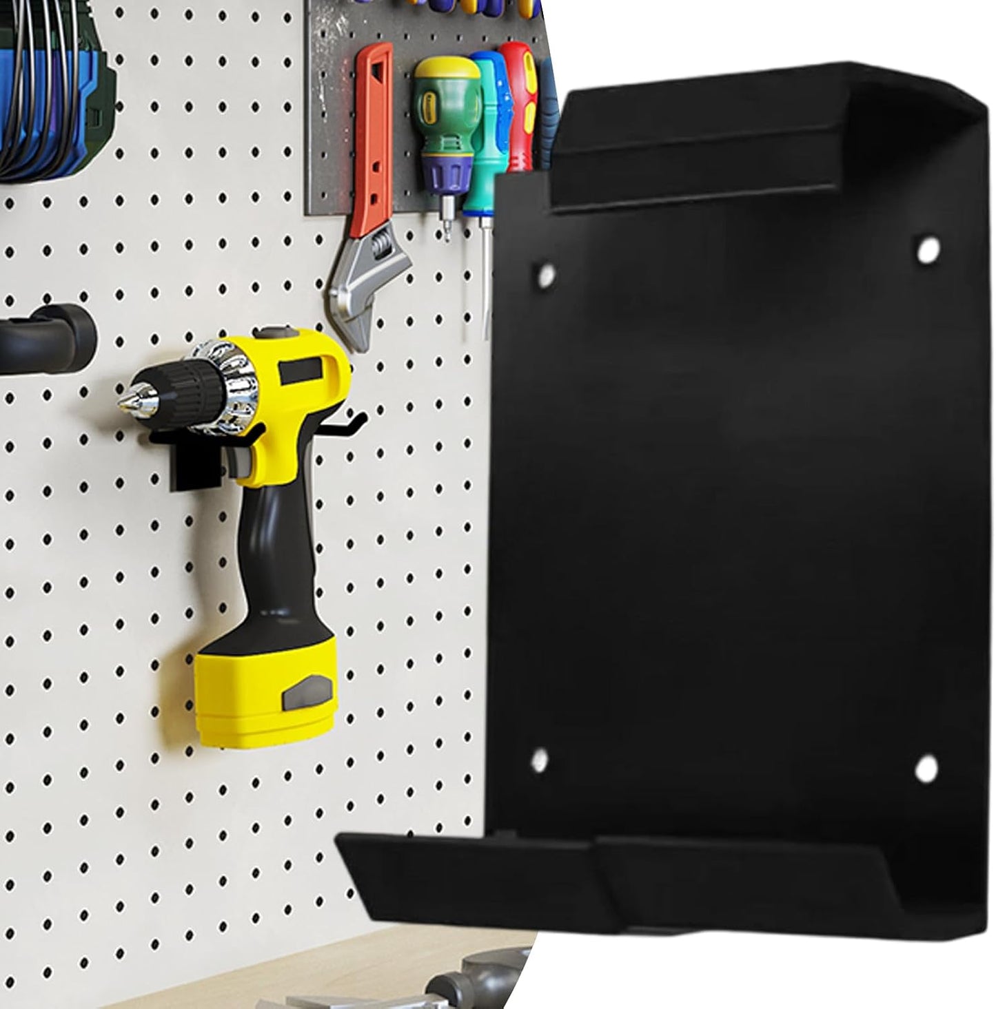  Support De Rangement Pour Outils électriques, Support Mural Pour Garage | Support Utilitaire De Rangement Robuste Pour Perceuse électrique, Marteau, Tournevis, Maison, Atelier, Réparation