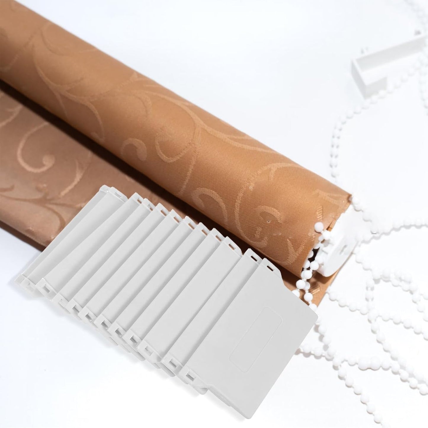  Ciieeo Kit De Réparation Pour Stores Verticaux Poids Blanc 89 Mm En Plastique, Structure Double Crochet, Installation Facile Pour Fenêtres Et Pièces