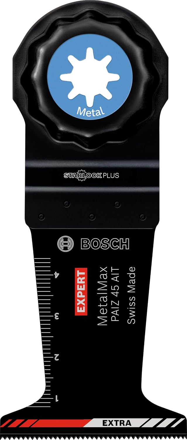  Bosch Accessories 1x Lame Pour Outil Multifonction Expert MetalMax AIZ 32 AIT (pour Acier, Acier Inoxydable, Largeur 32 Mm, Accessoire Outil Multifonction), Noir
