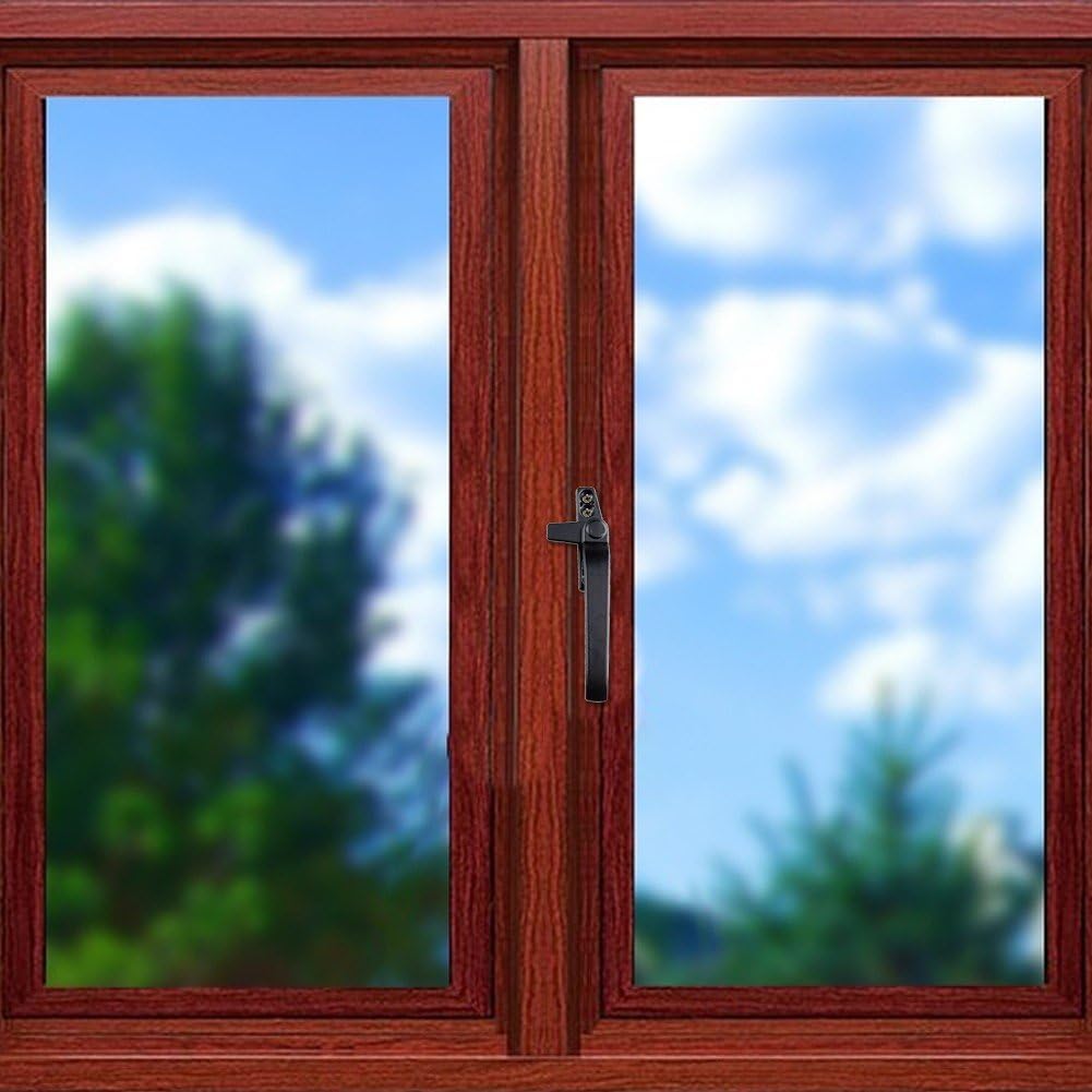  Window Handle, Replacement Aluminum Alloy Window Casement Handle, Right/Left Window Handle, Window Lock Handle, Window Hardware Kit