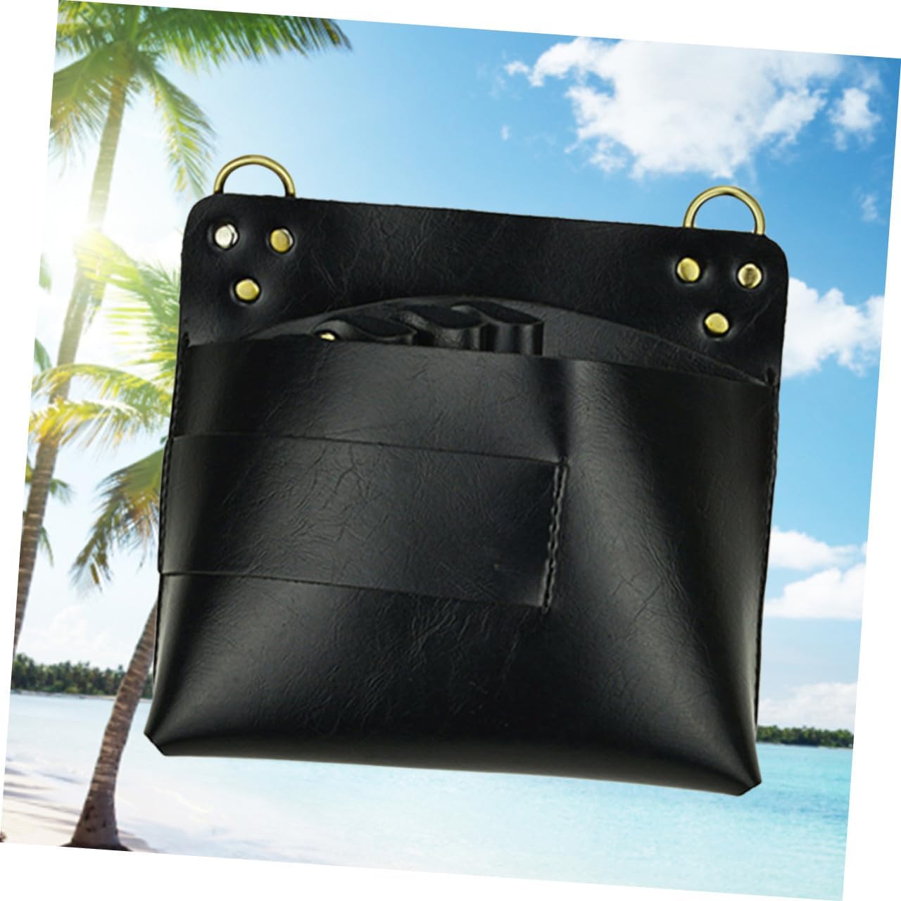  Healeved Sac Banane Porte-outils Pour Coiffeurs Sac à Outils Avec Organisateur De Ciseaux Pour Peignes Et Pinces Noir
