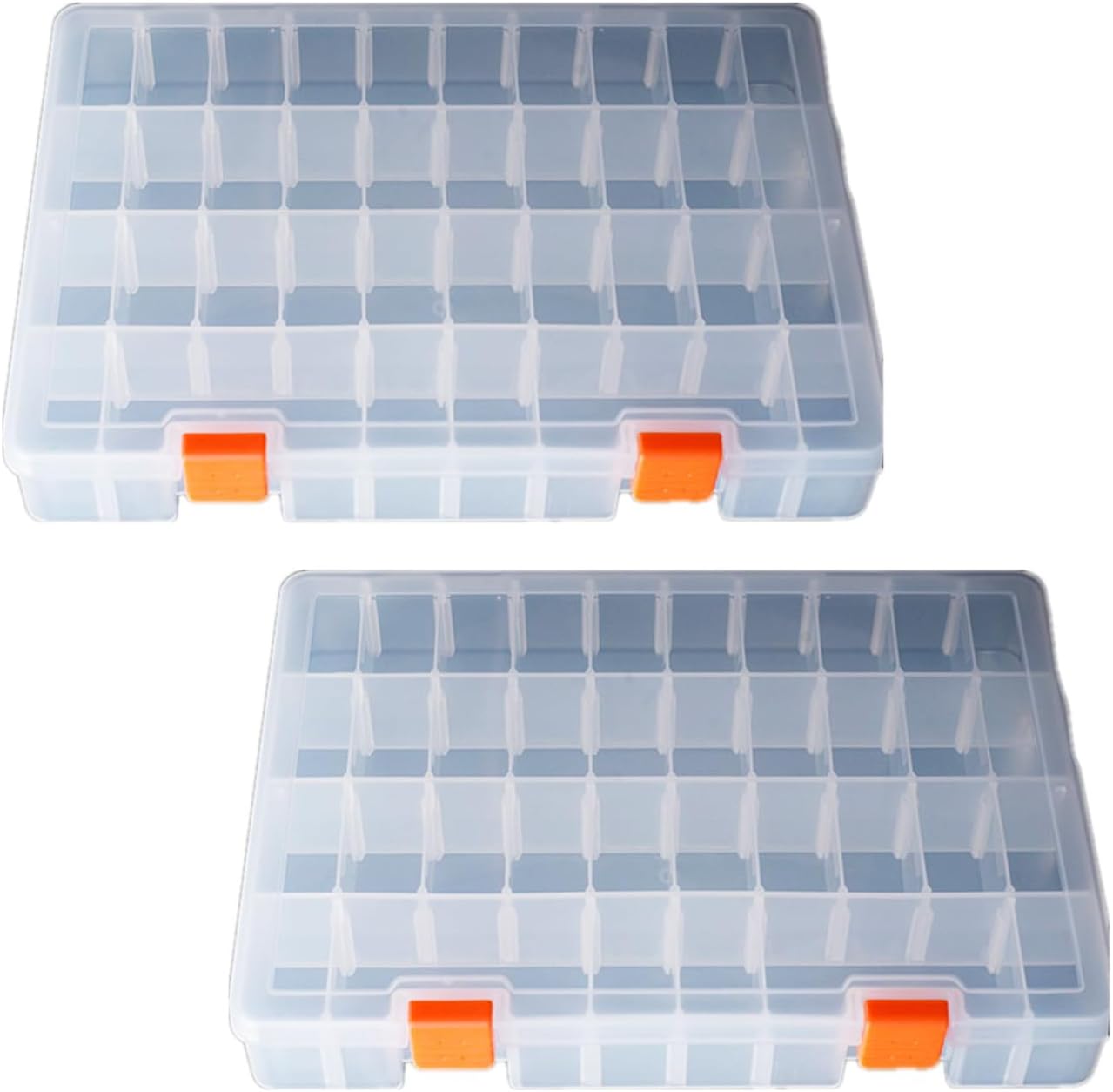  Boîte à Outils, Organisateur De Rangement De Matériel, Mallette De Petites Pièces, Récipient Portable En Plastique Pour Matériel De Pêche Avec Séparateurs Amovibles, Rangement D'équipements