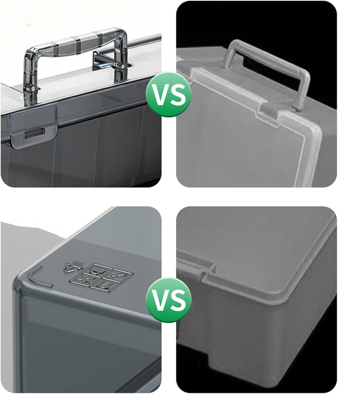  Boîte De Rangement Portable Avec Libération Statique Pour Petits Articles De Matériel, Design Transparent Et Matériaux Robustes. Organisateur De Pièces Transparentes