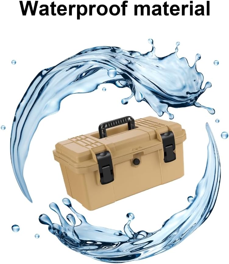  Boîte à Outils De Mécanicien - Valise à Outils Professionnelle - Étanche - En Plastique Rigide - Pour L'extérieur - Accessoire