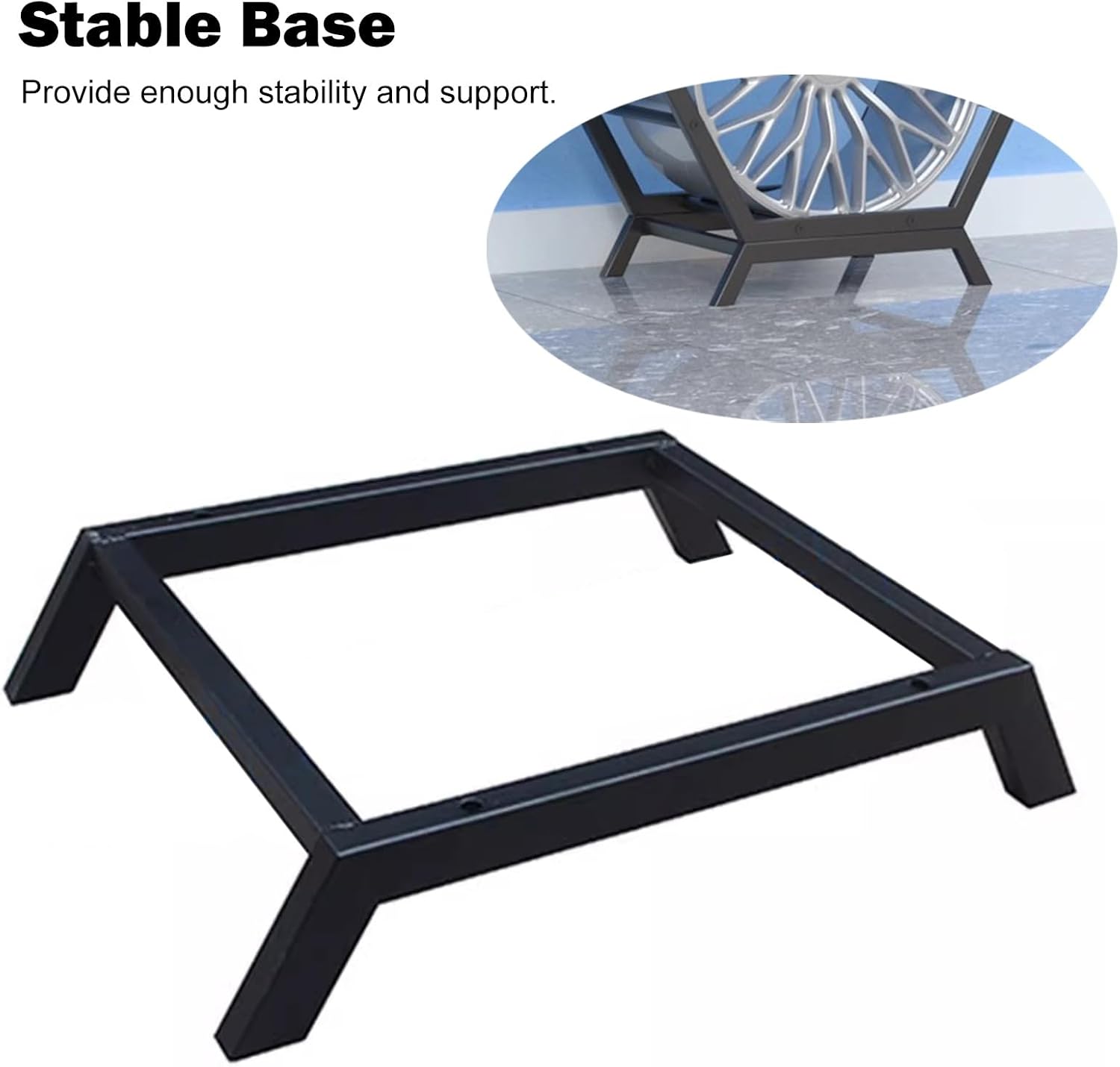  Générique Présentoir Multi-Jantes Robuste, Support De Rangement Hexagonal Empilable Pour Pneus, étagères Pour Roues De Véhicule, Montage Facile (3+2) Pour L'organisation Du Garage à Domicile.