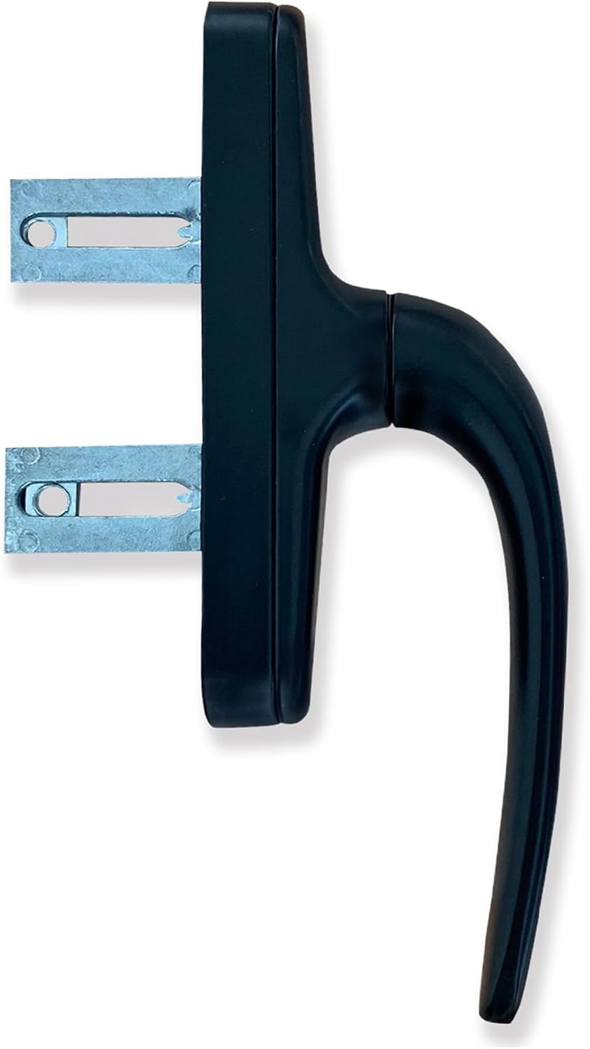  MICEL - 92700 - Cremona For Mallorcan Windows With External Opening, Reversible, Aluminium, Black Finish, 2 Shovels, 63 X 180 X 27 Mm