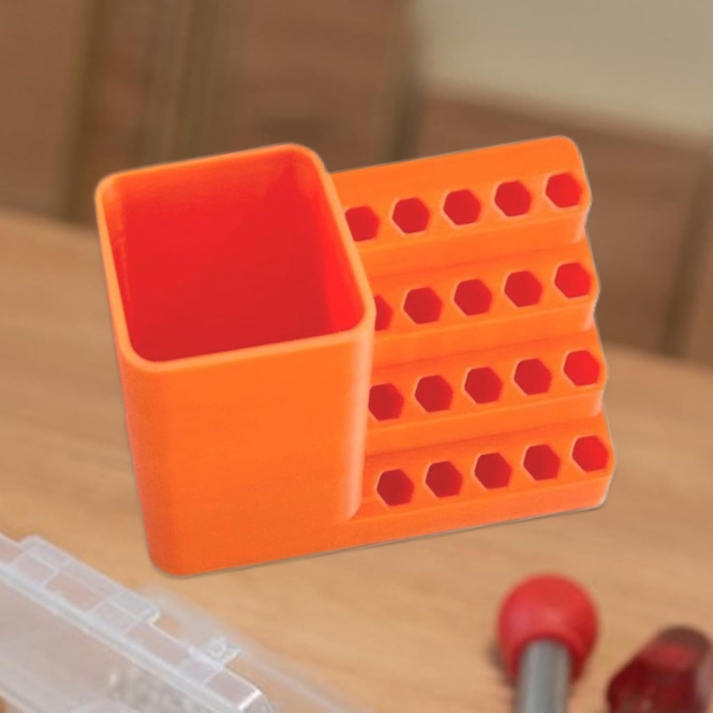 GENERIC Porte-embouts De Vis – Support De Rangement Pour Tête De Tournevis, Organisateur De Têtes De Tournevis Pour Garage, Sous-sol, Atelier De Réparation, Support De Rangement Pour Embouts De Vis
