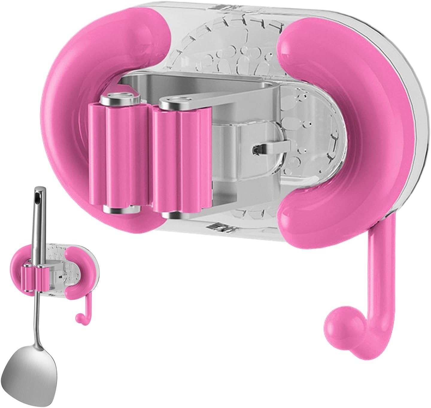 GENERIC Support De Balai à Ventouse, Support De Balai Mural, Support Utilitaire Sans , Fabriqué En ABS, Idéal Pour La Salle De Bain, La Cuisine Et L'organisation Du Garage, Taille 10 X 6 X 6,5 Cm