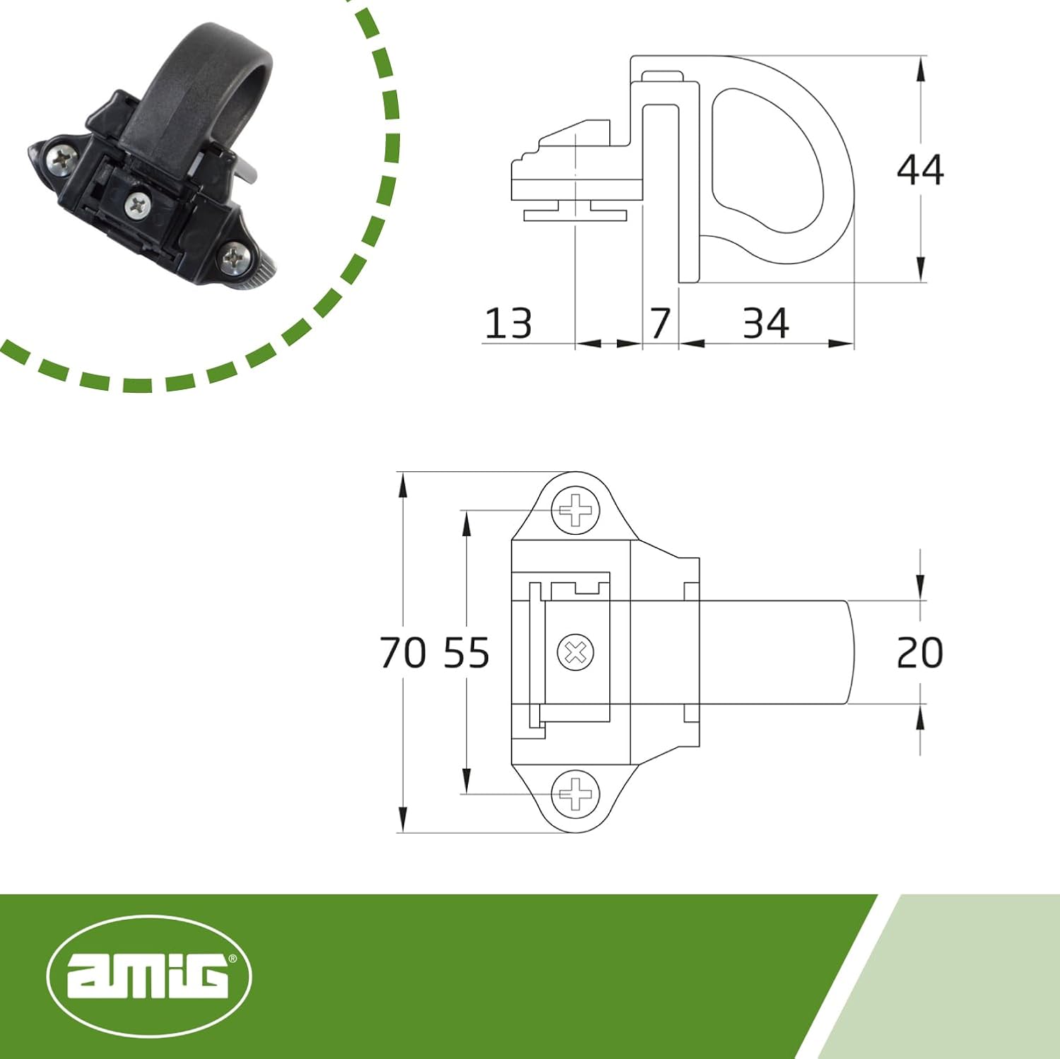  Amig - Sliding Window Tilt Mod. 6080 | 70 X 46 Mm | Safety Accessory With Snap Closure | Resistant To Wind Currents, Children Or Intrusions | Aluminium