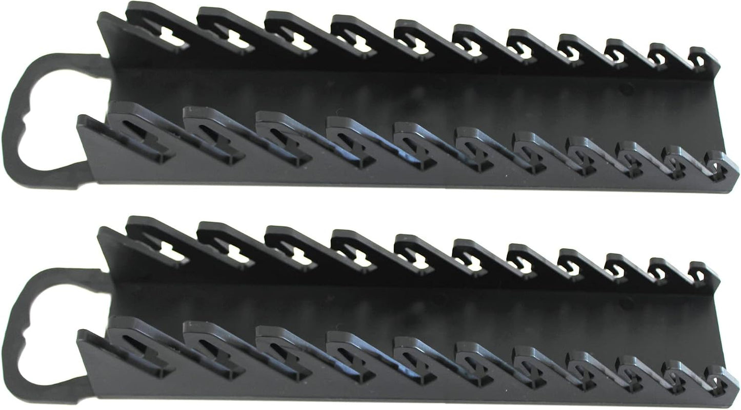 JSP Manufacturing Kit De Rangement Pour Clés à 11 Outils Pour Clés à Molette Ou à Ligne (kit De 4 Pièces, Noir Et Rouge)