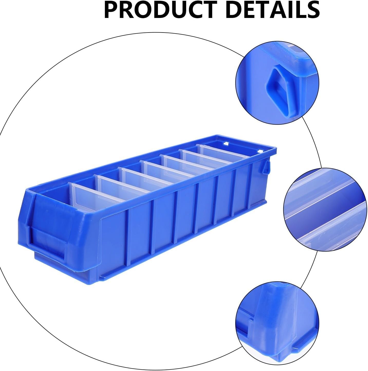  Ciieeo Boîte De Rangement Pour Vis En Polyéthylène Légère Compartiments Modulables, Pour Atelier Et Organisation Des Outils