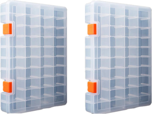  Boîte à Outils, Organisateur De Rangement De Matériel, Mallette De Petites Pièces, Récipient Portable En Plastique Pour Matériel De Pêche Avec Séparateurs Amovibles, Rangement D'équipements