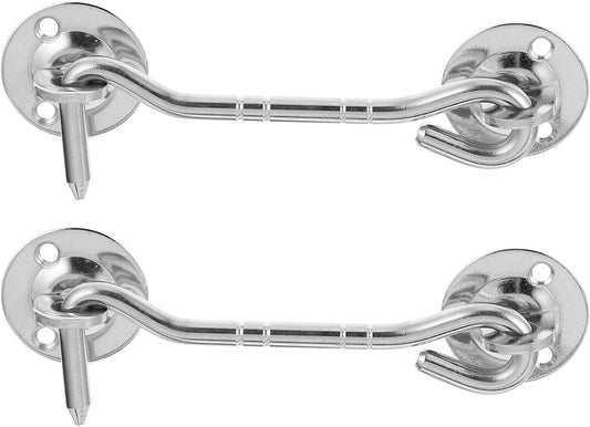  Jojofuny 2 Pièces Crochet De Fenêtre Acier Inoxydable Verrouillage Ancien Résistance Vent Quincaillerie Pour Fenêtre Installation Facile Finition